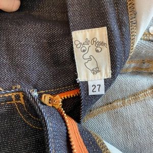 Dark indigo wash, size 27 Judi Jeans, 100% Cotton